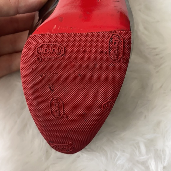 Christian Louboutin Black and Red Pumps - Picture 9 of 10